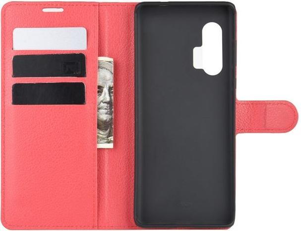 Actual product image MU Classic Litchi Leather Bookcover Series (Motorola Edge+)