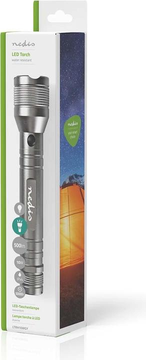 Produktbild Nedis LED-Taschenlampe, Premium, 500lm - silber (4.40 cm, 500 lm)