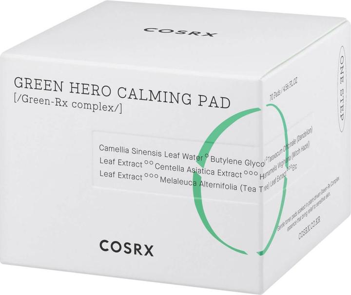 Actual product image Cosrx one step green hero calming pad (Cleaning cloths, 70 ml)