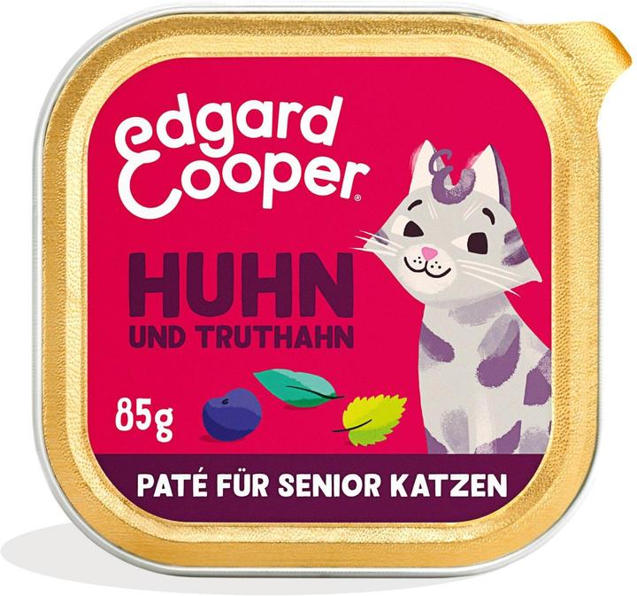Produktbild Edgard & Cooper Nassfutter Senior Huhn & Truthahn, 16 x 85g (Senior, 16 Stk., 1360 g)