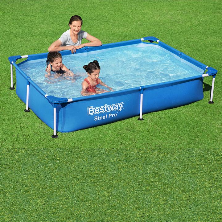 Actual product image Bestway Steel Pro Frame Pool (221 x 150 x 43 cm)