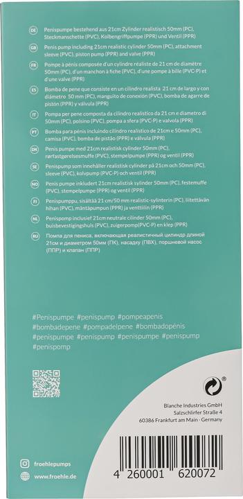 Produktbild Fröhle PP014 Realistische Penispumpe