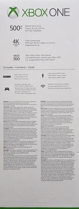Immagine prodotto Microsoft Xbox One S 500GB
