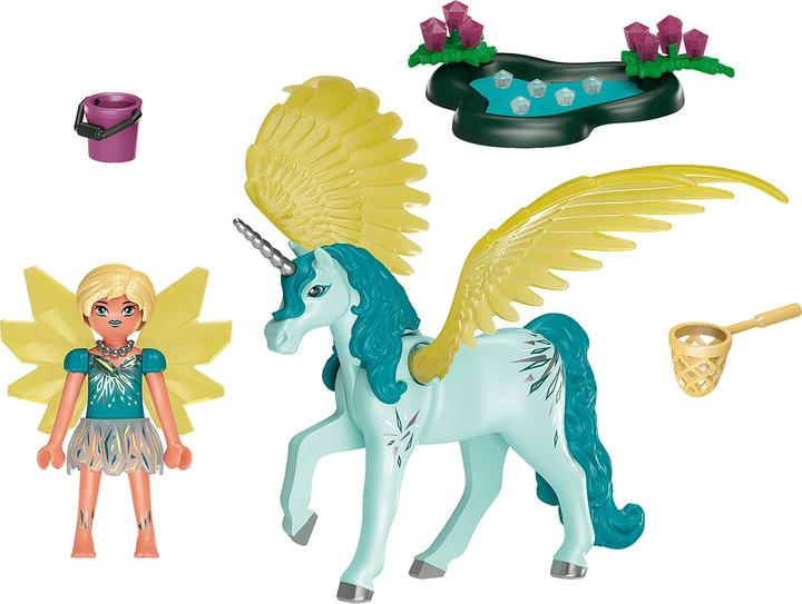 Produktbild Playmobil Crystal Fairy mit Einhorn (70809, Playmobil Ayuma)