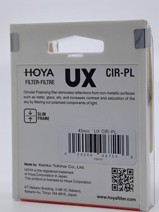 Image du produit Hoya UX CIR-PL Filter (37 mm, Filtre polarisant, 37 mm)