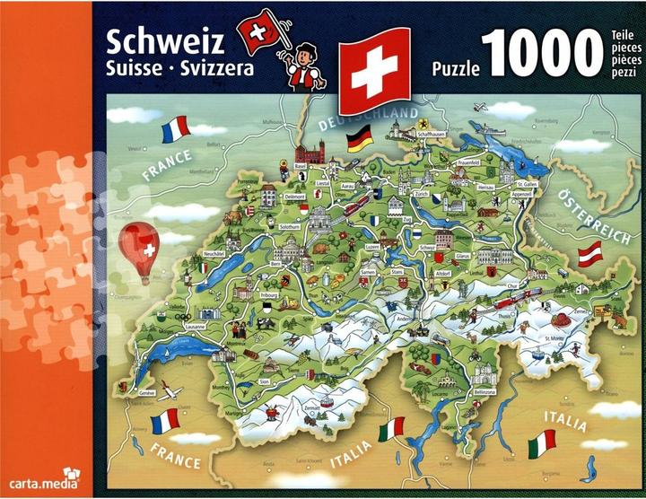 Illustrierte Schweizerkarte (1000 Teile)