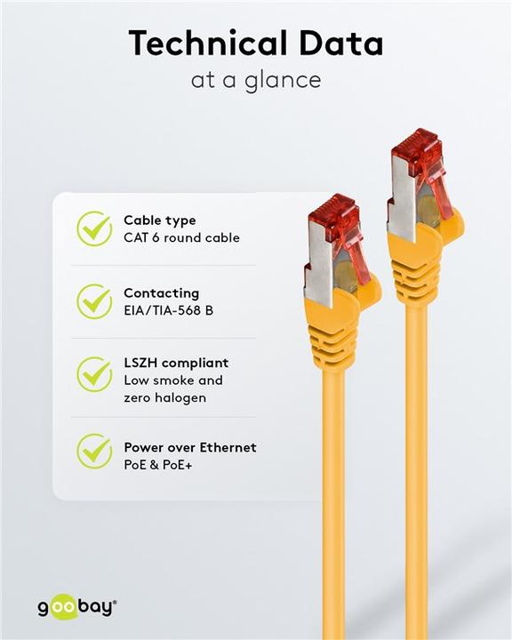 Actual product image Goobay Network cable (S/STP, CAT6, 3 m)
