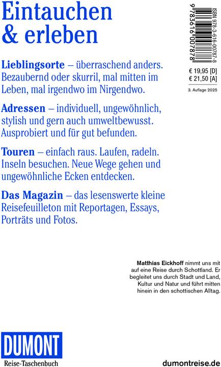 Energie-Label Reise-Taschenbuch Reiseführer Schottland (Deutsch, Matthias Eickhoff, 2025)