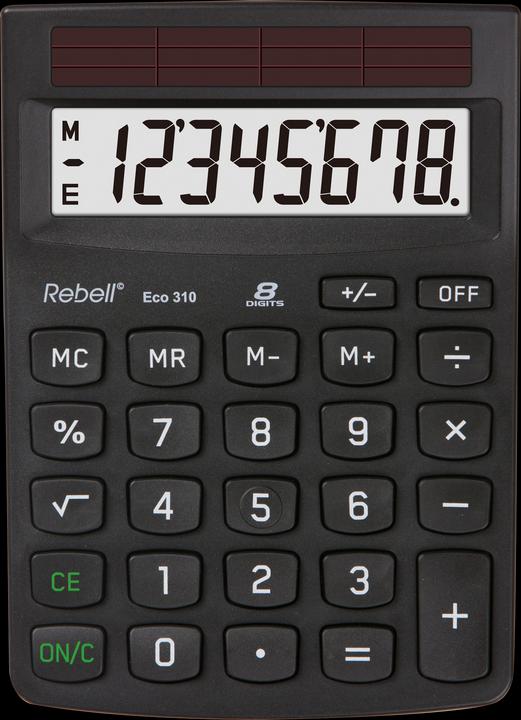 Actual product image Rebell ECO 310 calculator (RE-ECO310) (Solar cells)