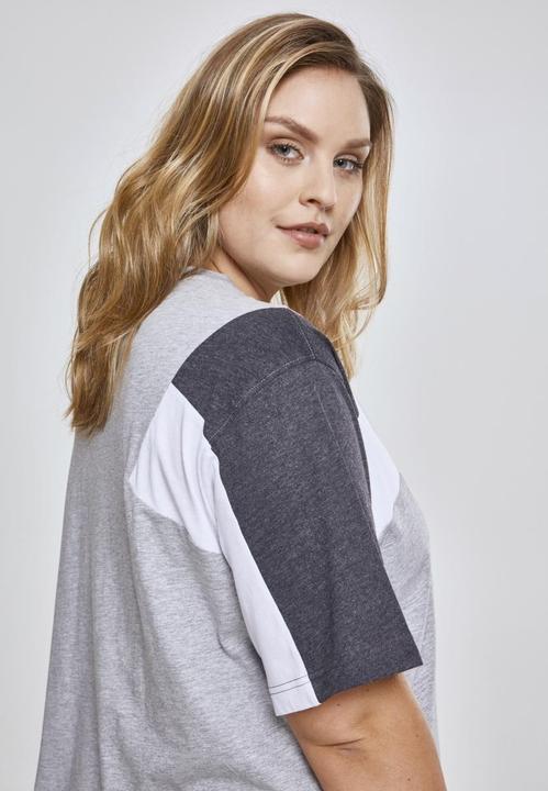 Actual product image Urban Classics Ladies 3-Tone Short Oversize Tee (XXL)
