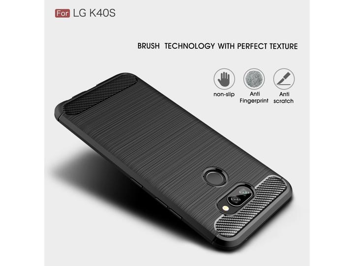 Actual product image Screenguard LG K40S Cover Carbon Brushed Soft TPU (K40s)