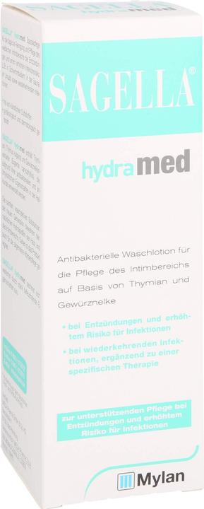Actual product image Sagella hydramed antibacterial wash lotion, 250 ml Lotion (250 ml, Intimate washing lotion)
