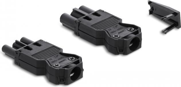 Image du produit Delock Connecteur d'installation à 3 pôles, raccordement à vis GST18/3 noir