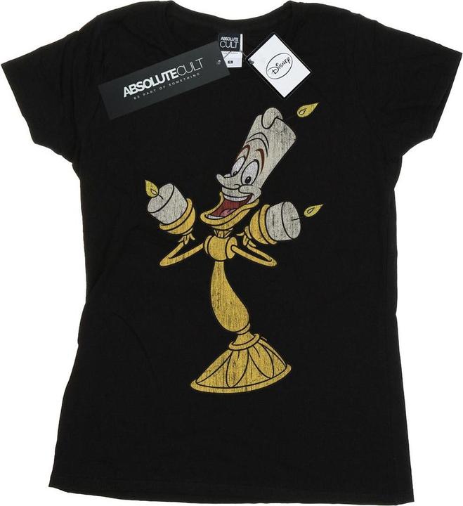 Disney Beauty And The Beast Lumiere Distressed TShirt (XL)