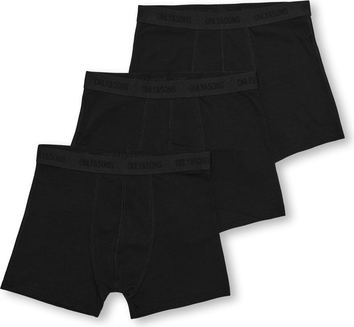 Immagine prodotto Only & Sons Osjfitz Solid Black Boxer 3pk. Acc Noos (146)