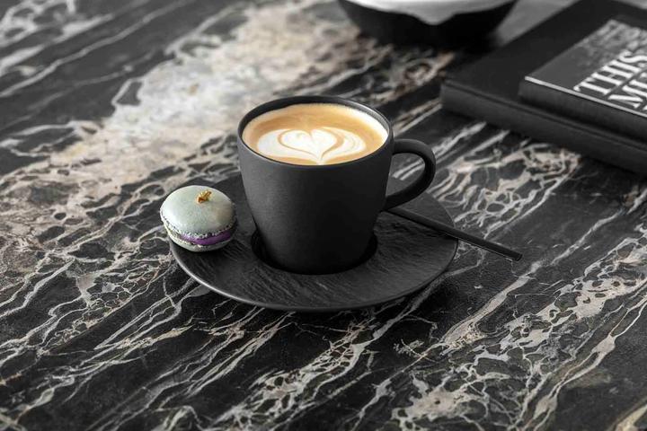 Produktbild Villeroy & Boch Manufacture Rock Glow Kaffeetassen mit Untertassen (150 ml, 12 x)