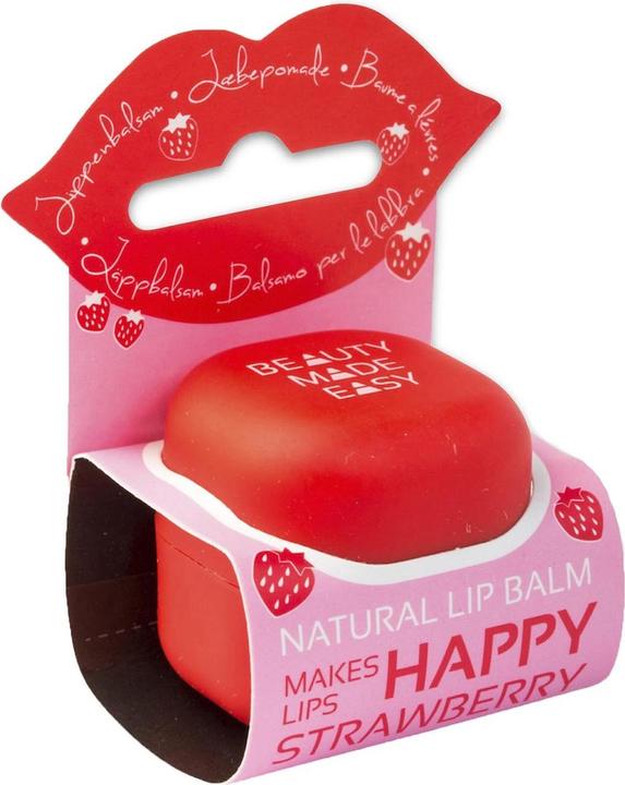 Beauty Made Easy Natürlicher feuchtigkeitsspendender Lippenbalsam Erdbeere 6,8g (Balsam)