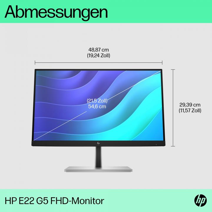 Produktbild HP E22 G5 (1920 x 1080 Pixel, 21.50")