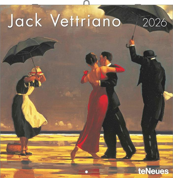 Immagine prodotto Jack Vettriano 2026 - Wand-Kalender - Broschüren-Kalender - 30x30 - 30x60 geöffnet - Kunst-Kalender (30 x 30 cm, Copertina rigida, Tedesco)