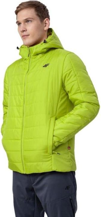 Actual product image 4F Men's jacket yellow color H4Z22 KUMP006 (S) (S)