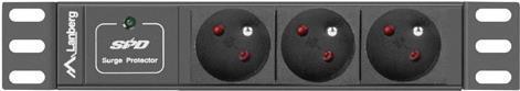 Produktbild Lanberg PDU-03E-0200-BK Stromverteilereinheit (PDU) 3 AC-Ausgänge 1U