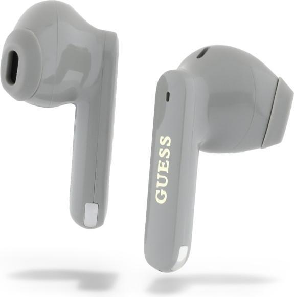 Produktbild Guess Kabellose Kopfhörer Elongated Metallic ENC TWS Bluetooth Headset - Silbergrau (ANC, 26 h, Kabellos)