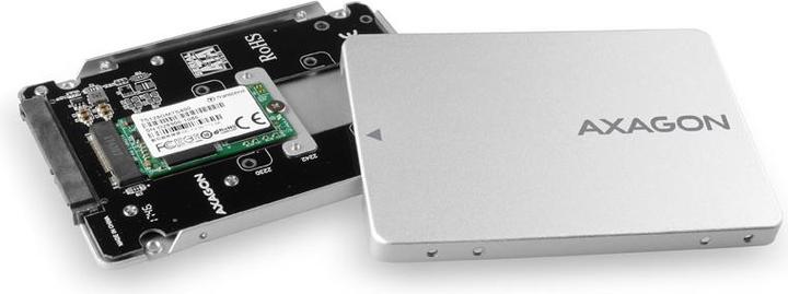 Produktbild Axagon RSS-M2SD Gehäuse für M.2-SATA-SSDs bis 2280 - Aluminium (M.2)