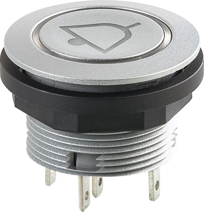 Produktbild Schlegel SCTLRWF1101 SCTLRWF1101 Leuchtdrucktaster mit Ringbeleuchtung taktil und Laserbeschriftung, silberfa