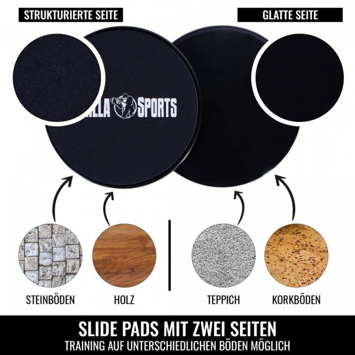Actual product image Gorilla Sports slide pads