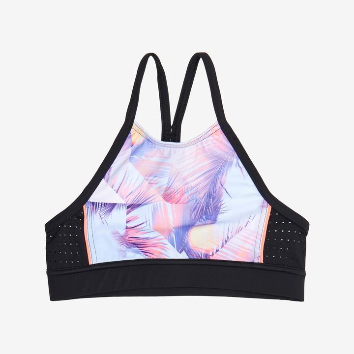 Olaian Bikini-Oberteil Surfen Mädchen Bustier 900 Baha rosa (8, 9, 10)