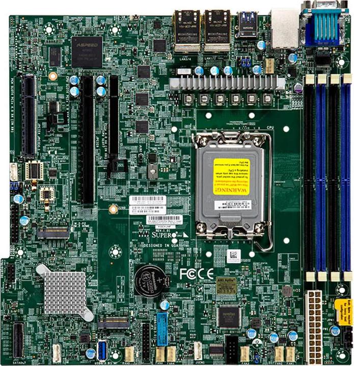 Image du produit Supermicro Carte mère X13SCH-LN4F (retail pack) (LGA 1700, Intel C266, mATX)