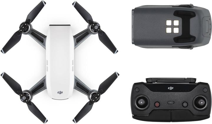 Image du produit DJI Spark Alpine White avec batterie supplémentaire & télécommande