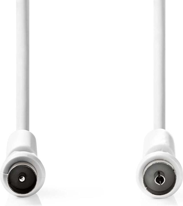 Produktbild Nedis Koaxial Kabel | IEC (Coax) Stecker | IEC (Coax) Buchse | Vernickelt | 120 dB | 75 Ohm | 4-fach (120 dB, Antennenkabel)