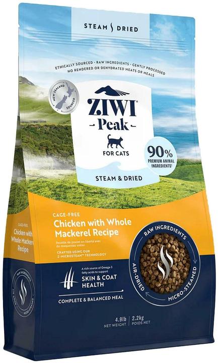 Image du produit Magni Ziwipeak - Steam & dried chicken, cat 2,2 kg. - (zp073) (Adulte, 2 pcs, 2200 g)
