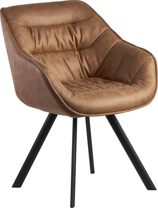 Actual product image FineBuy Chairs faux leather beige