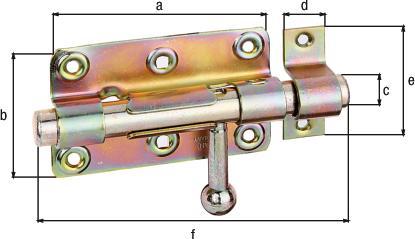 Immagine prodotto GAH Catenaccio con occhiello 140 mm zincato (1 pz.)