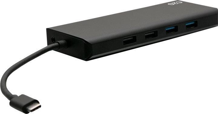 Produktbild C2G USB-C 9-in-1 Dual Display Docking Station with HDMI, Ethernet, USB, 3.5mm Audio and Power Del... (USB-C, 7 Ports)