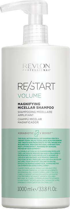 Actual product image Revlon Professional RE/START VOLUME - Magnifying Micellar Shampoo (1000 ml, Liquid shampoo)