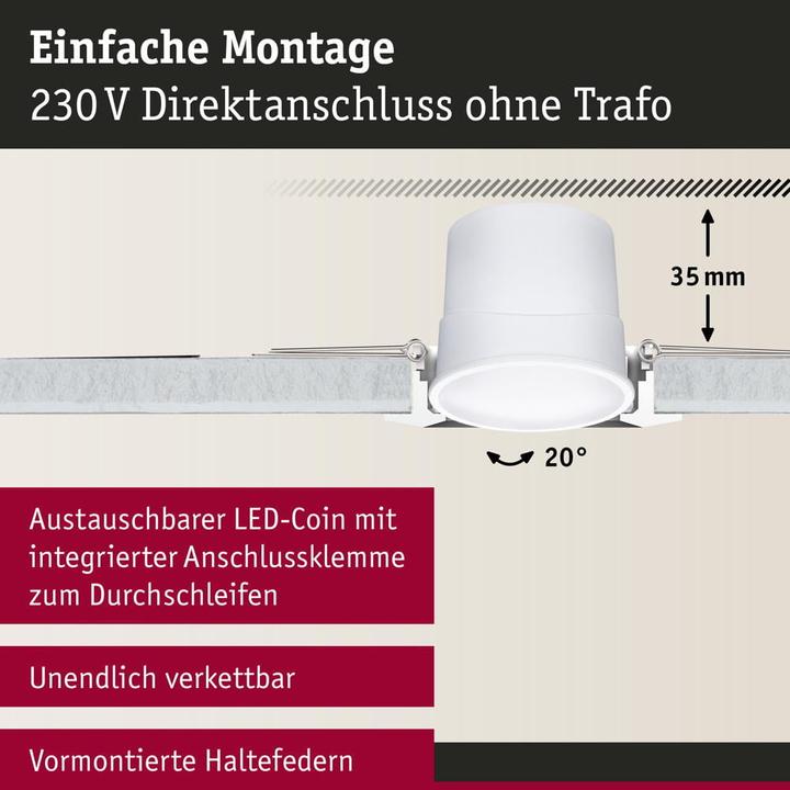 Actual product image Paulmann Recessed luminaire Base (420 lm)