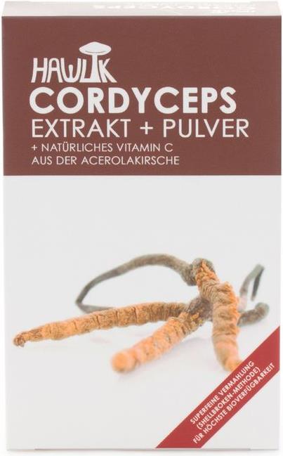 Actual product image Hawlik Cordyceps extract + powder capsule (120 Piece, Capsules, 109 g)