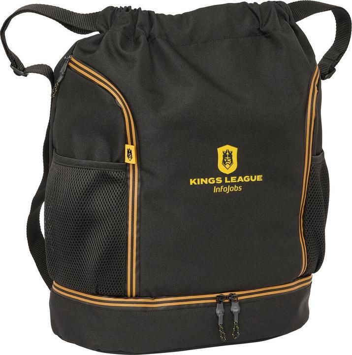 Produktbild Kings League Rucksacktasche mit Bändern Schwarz 35 x 40 x 1 cm