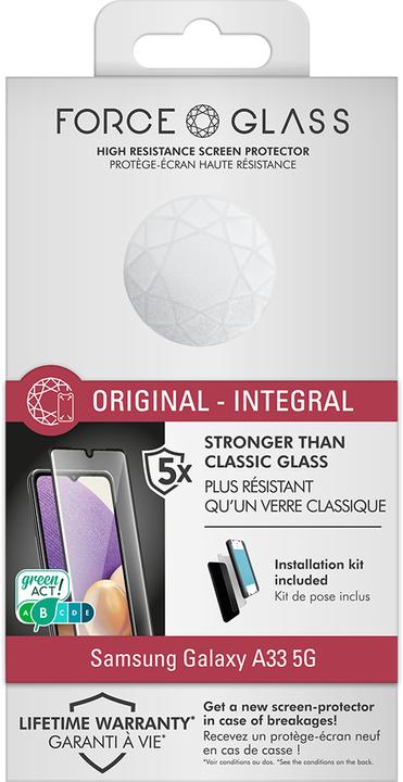 Actual product image Bigben Connected Life glass screen protector (1 Piece, Samsung Galaxy A33 5G)