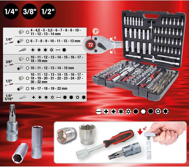 Produktbild KS Tools Steckschlüssel-Satz (32 mm, 19 mm, 6 mm, 12 mm, 24 mm, 14 mm, 22 mm, 16 mm, 23 mm, 10  mm, 21 mm, 18 mm, 27 mm, 7 mm, 31 mm, 17 mm, 11 mm, 5 mm, 15 mm, 26 mm, 30 mm, 8 mm, 28 mm, 9 mm, 29 mm, 13 mm, 20 mm, 25 mm, 4 mm)