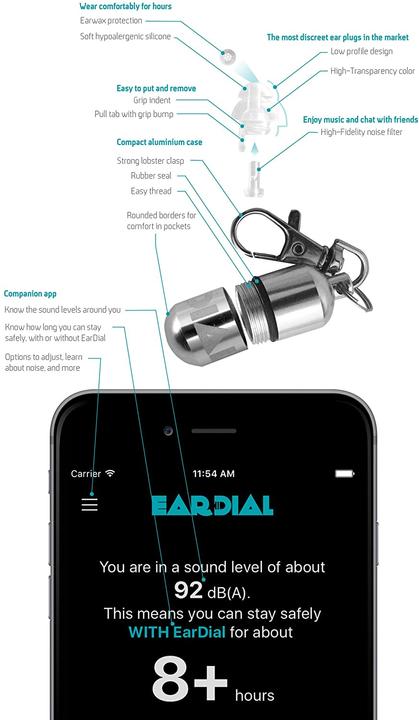 Actual product image EarDial Earplugs (1 x)