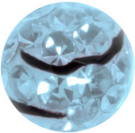 Bijouteria Piercingverschluss (Kristall, Chirurgenstahl 316L, Epoxiharz)