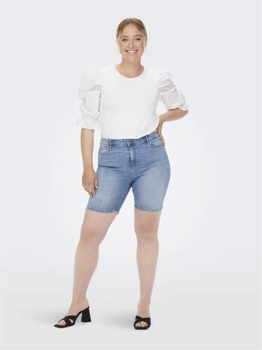 Image du produit Only Curvy CARLaola Reg Short en jean déstructuré (42)
