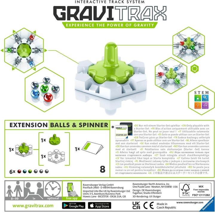 Produktbild Ravensburger GraviTrax Balls & Spinner