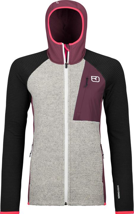 Ortovox Women's Fleece Grid Plus Classic Knit Hoody