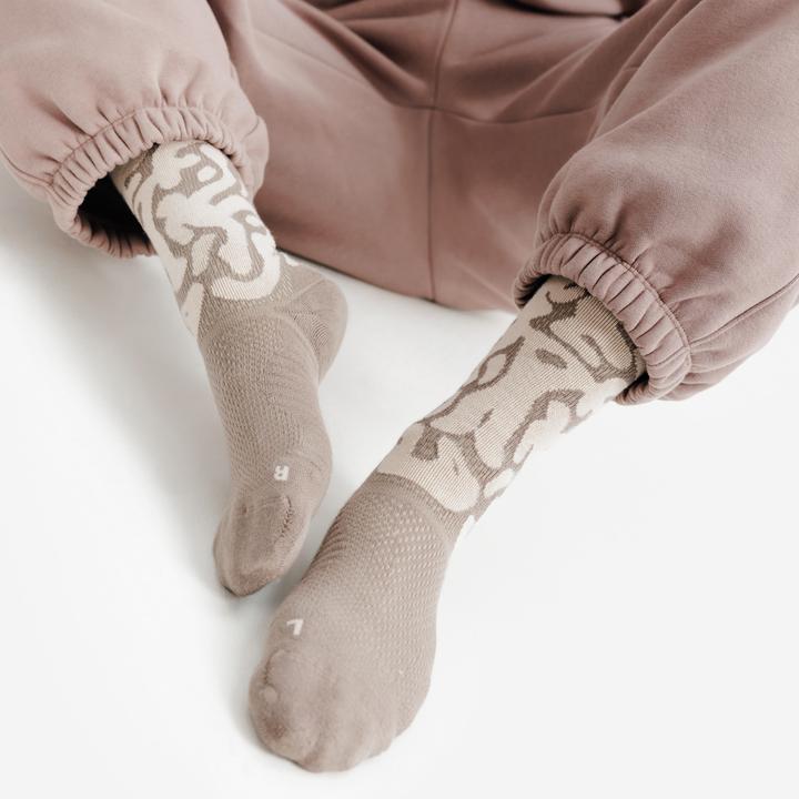 Produktbild Decathlon Socken Mid 2er-Pack - schwarz/braun (35, 38)