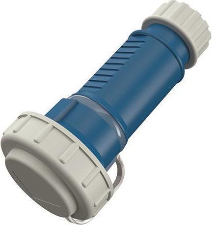 Image du produit Mennekes 16A2P+E 230V 10833 Prise femelle Schuko DWD bleue avec couvercle